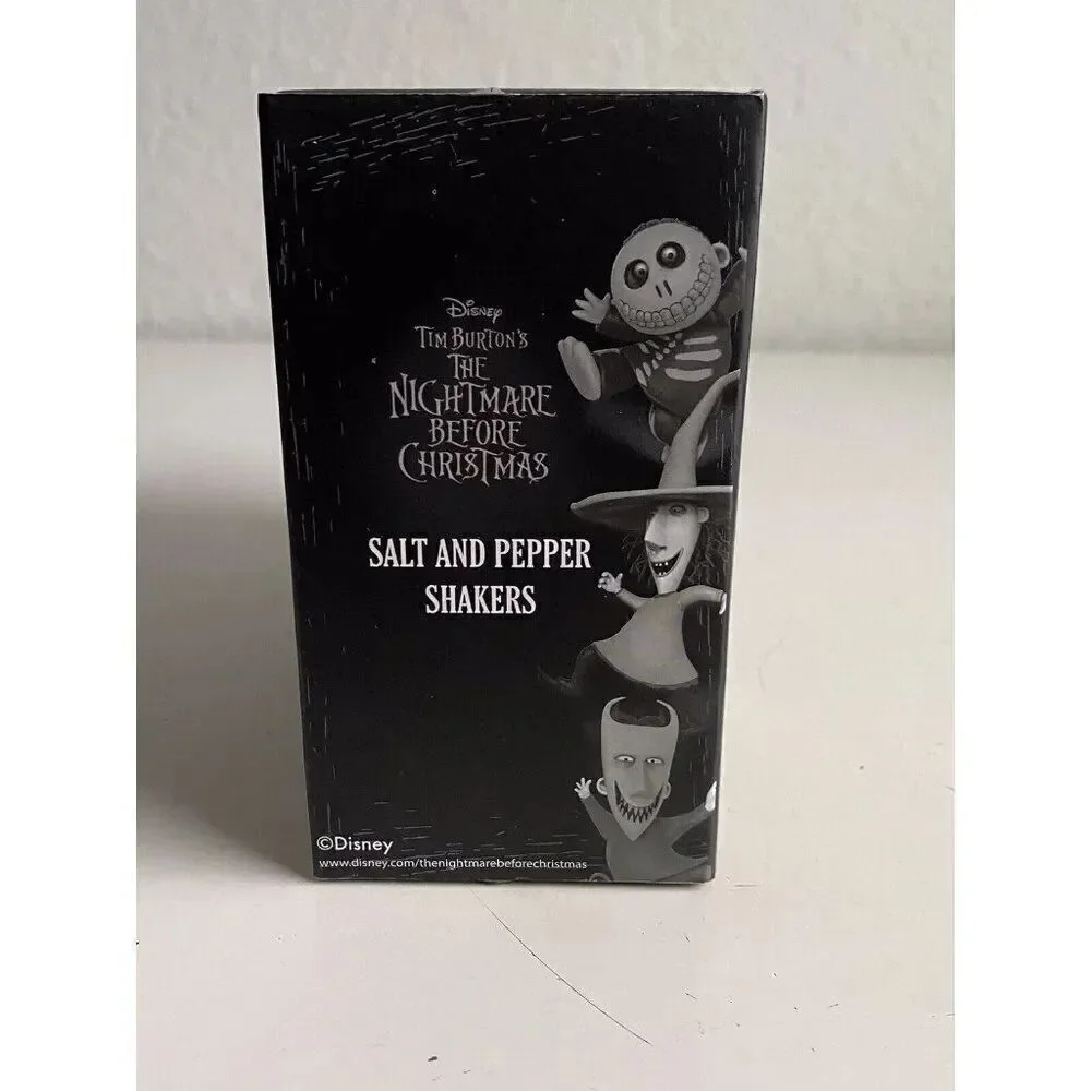 Disney Oogie Boogie And Jack Skellington Salt And Pepper Shakers Halloween NEW‎